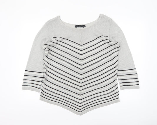 Womens UK Size L Elite Collection Grey Pullover Jumper
