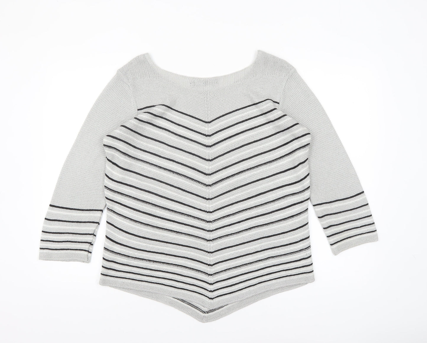 Womens UK Size L Elite Collection Grey Pullover Jumper