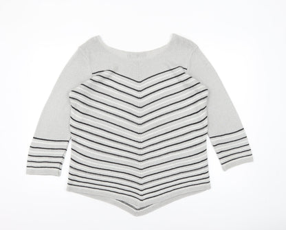 Womens UK Size L Elite Collection Grey Pullover Jumper