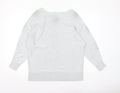 Womens UK Size M Monsoon Grey Pullover Jumper