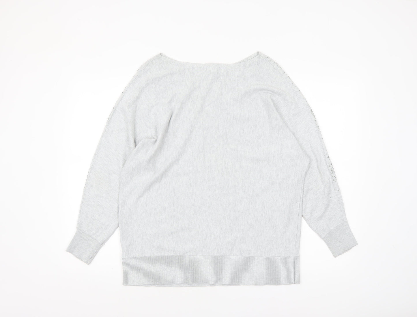 Womens UK Size M Monsoon Grey Pullover Jumper