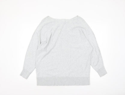 Womens UK Size M Monsoon Grey Pullover Jumper