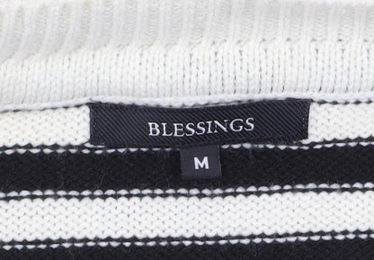 Womens UK Size M Blessings Black Tunic Jumper
