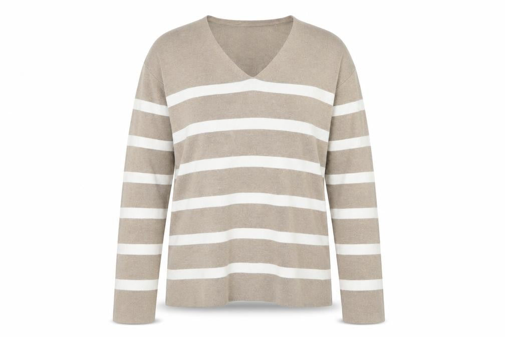 Womens UK Size M Marks and Spencer Beige Pullover Jumper