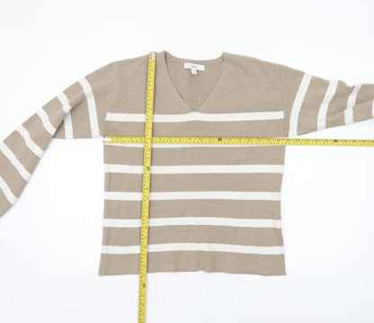 Womens UK Size M Marks and Spencer Beige Pullover Jumper