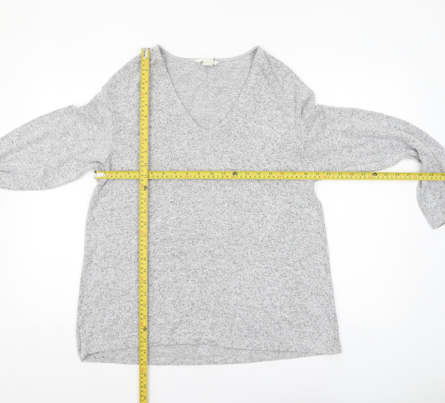 Womens UK Size 12 H&M Grey Pullover Jumper