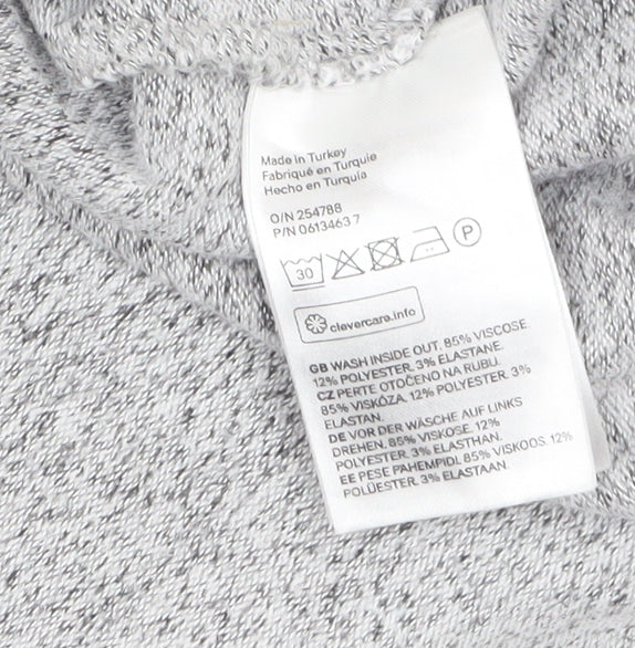 Womens UK Size 12 H&M Grey Pullover Jumper