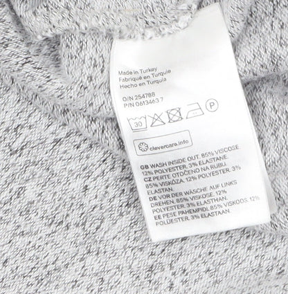 Womens UK Size 12 H&M Grey Pullover Jumper