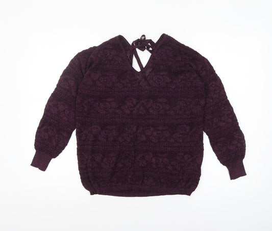 Womens UK Size 14 NEXT Purple Pullover Jumper