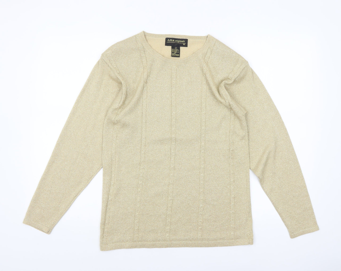 Womens UK Size S LISA originals Beige Pullover Jumper