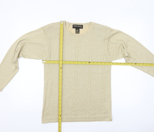 Womens UK Size S LISA originals Beige Pullover Jumper