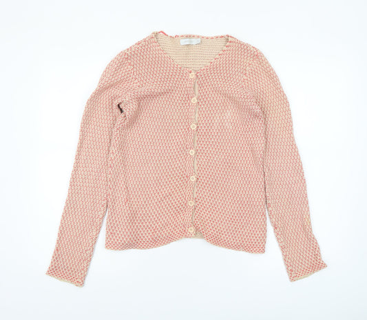Womens UK Size 2XS Version Originale Beige Cardigan Jumper