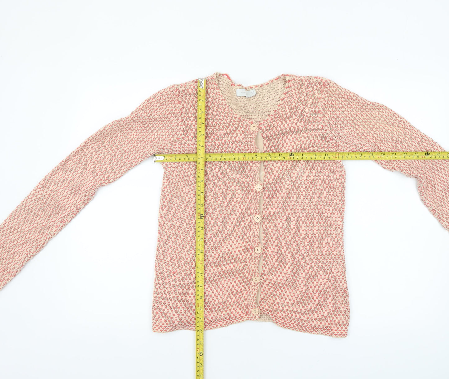 Womens UK Size 2XS Version Originale Beige Cardigan Jumper