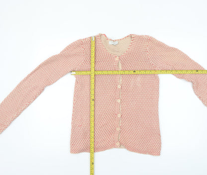Womens UK Size 2XS Version Originale Beige Cardigan Jumper