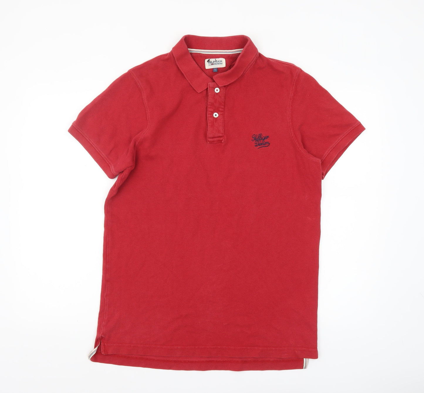 Mens UK Size L Hilfiger Denim Cotton Polo Shirt