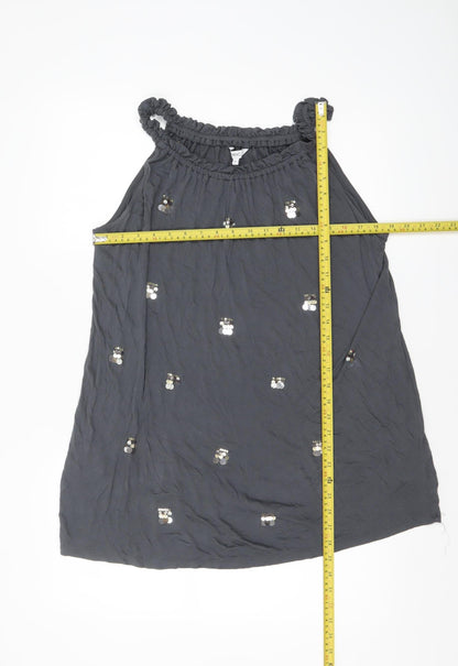 Womens UK Size 10 NEXT Grey Camisole Tank