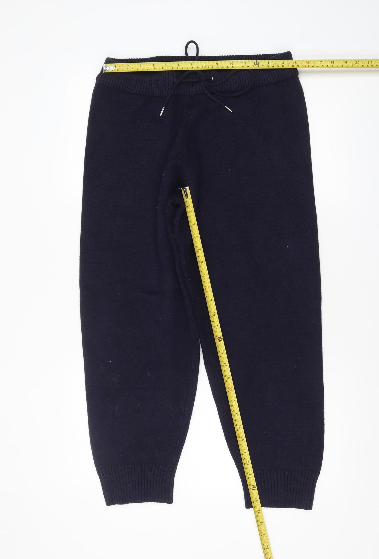 Womens UK Size L Zara Regular Fit Jogger Blue Trousers