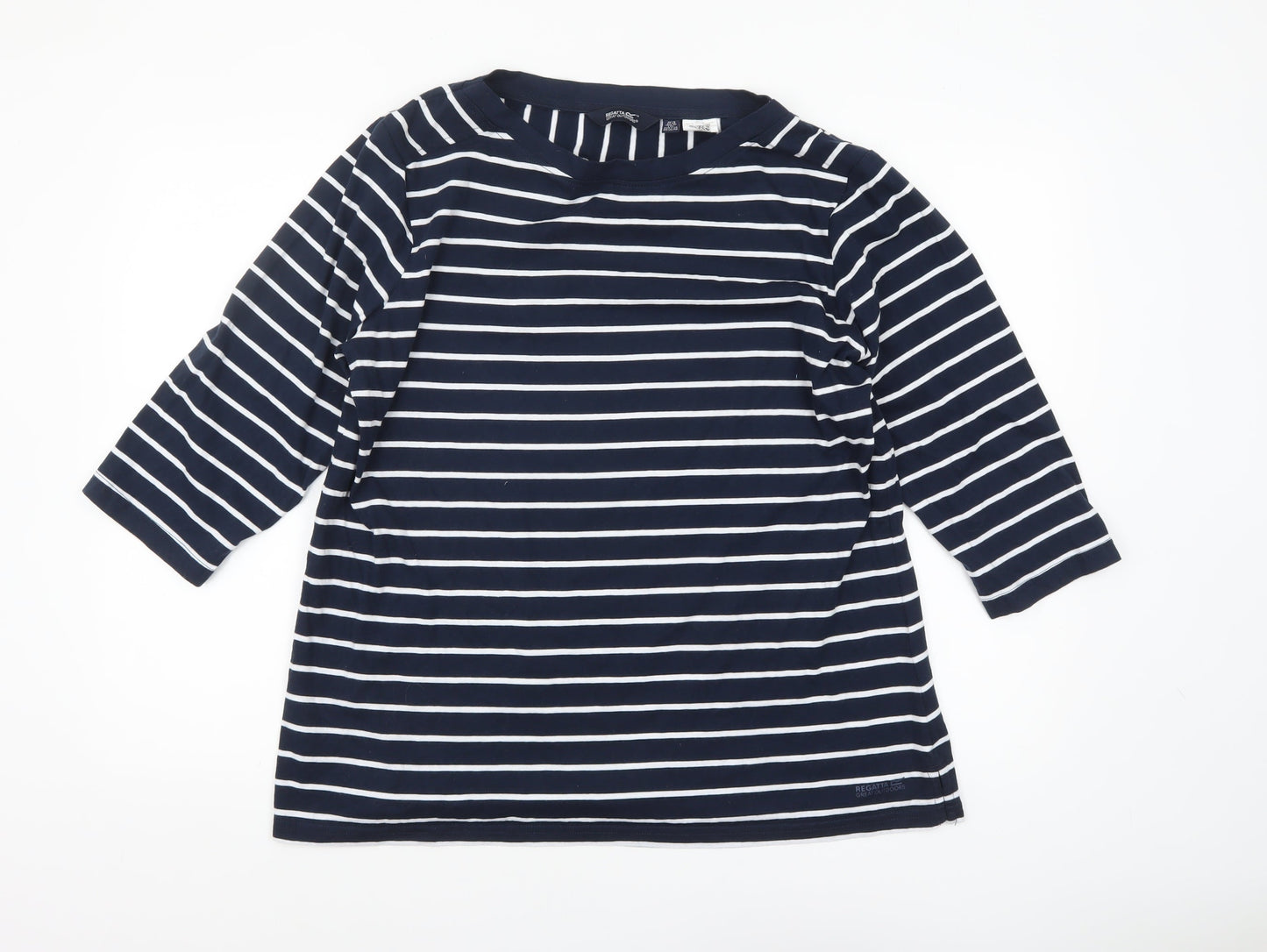 Womens UK Size 18 Regatta Blue Basic T-Shirt