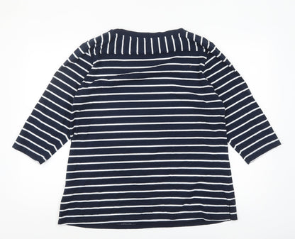 Womens UK Size 18 Regatta Blue Basic T-Shirt