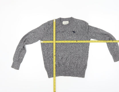 Boys UK Size 10 Years Abercrombie Grey Pullover Jumper