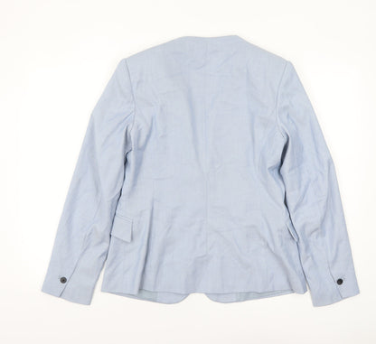 Womens UK Size 12 Zara Regular Blue Blazer