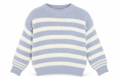 Womens UK Size 16/18 Nutmeg Blue Pullover Jumper