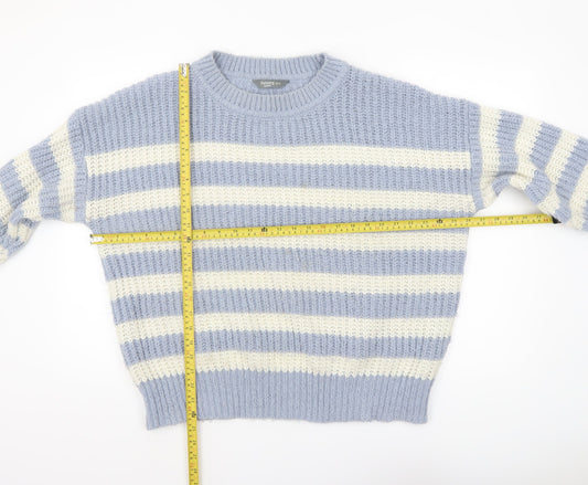 Womens UK Size 16/18 Nutmeg Blue Pullover Jumper