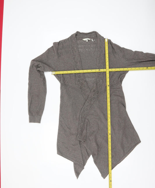 Womens UK Size 12 FatFace Brown Cardigan Jumper