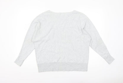 Womens UK Size M Monsoon Grey Pullover Jumper