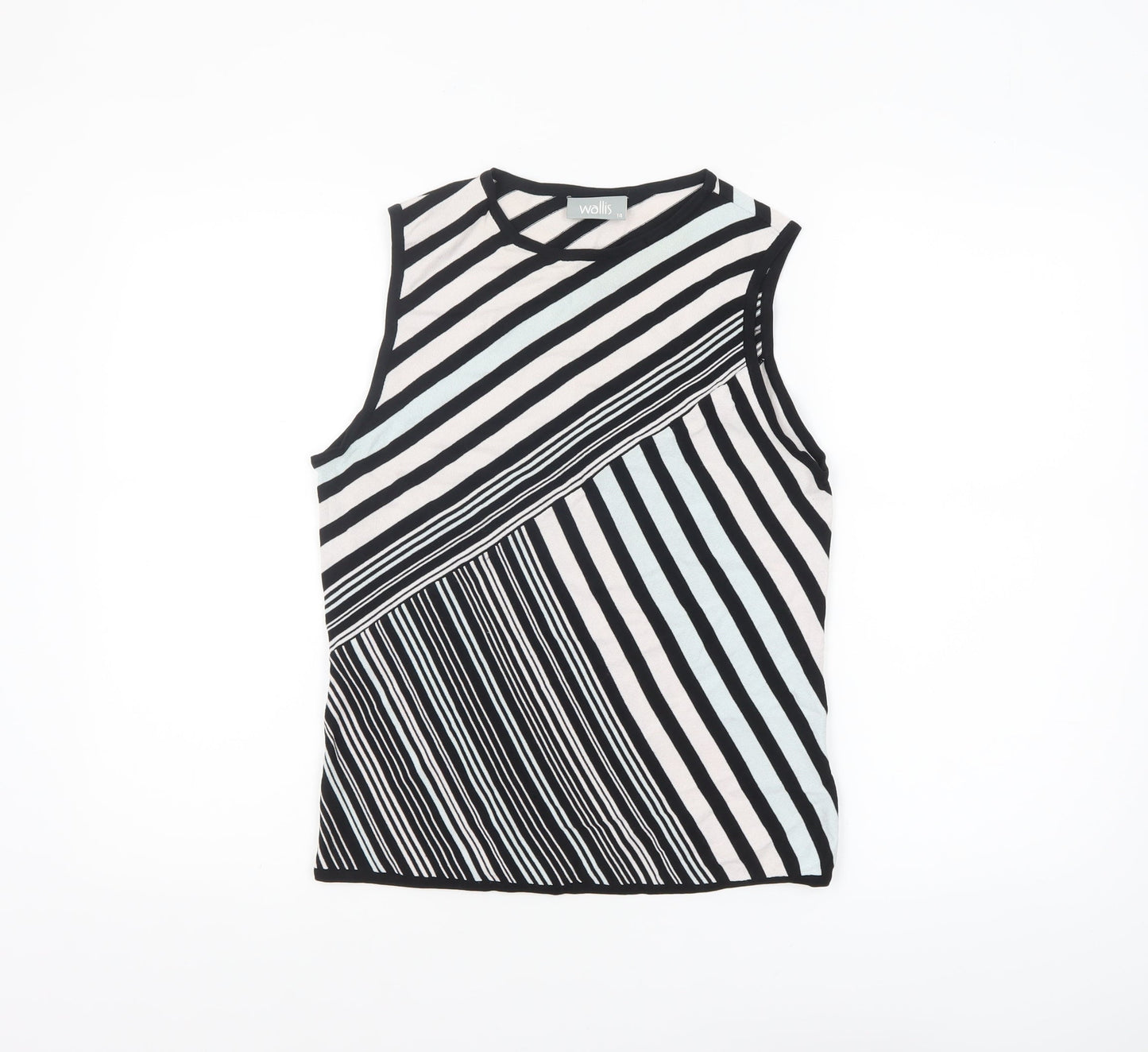 Womens UK Size 14 Wallis Multicoloured Basic Tank