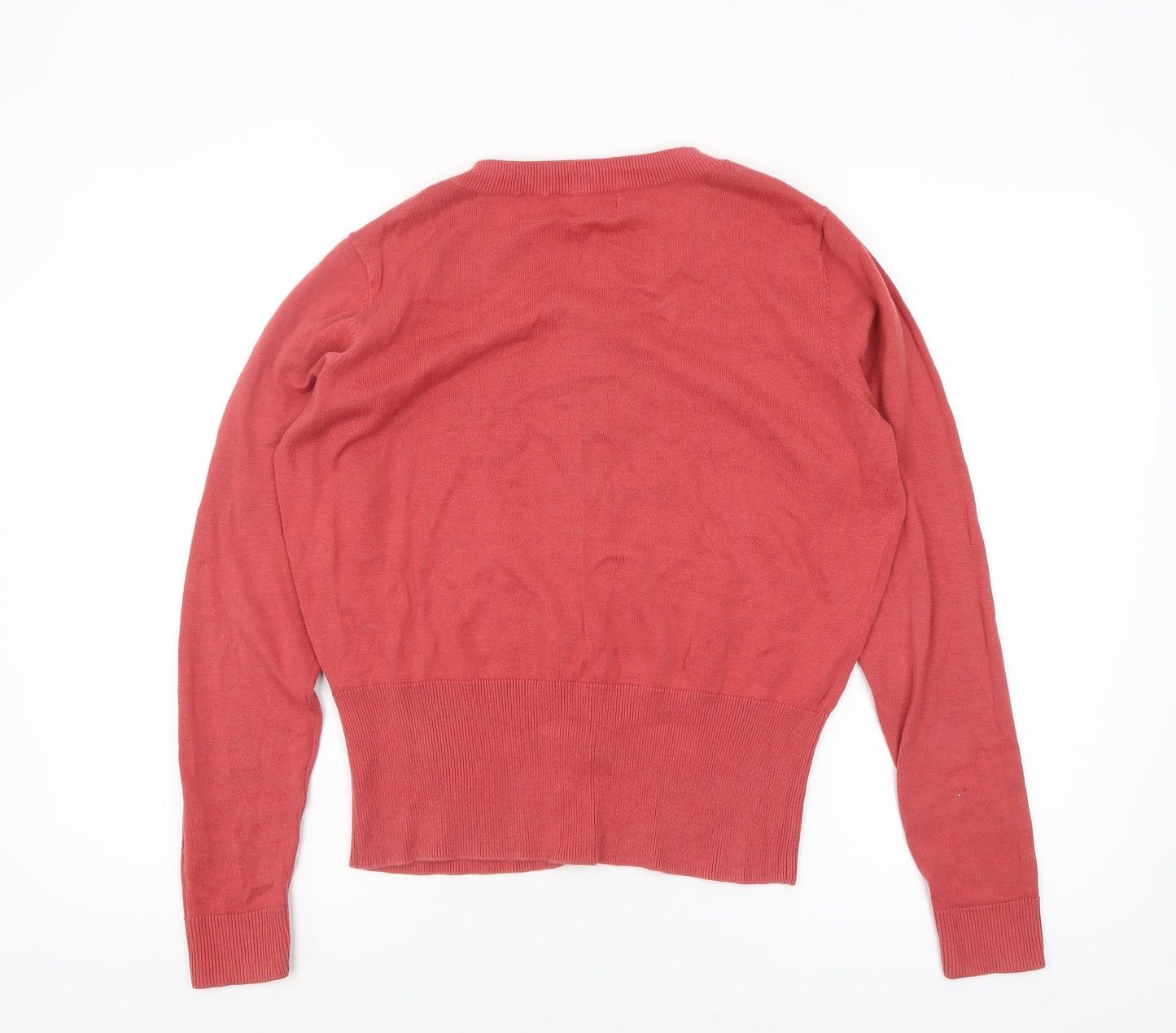 Womens UK Size L Monsoon Red Cardigan Jumper
