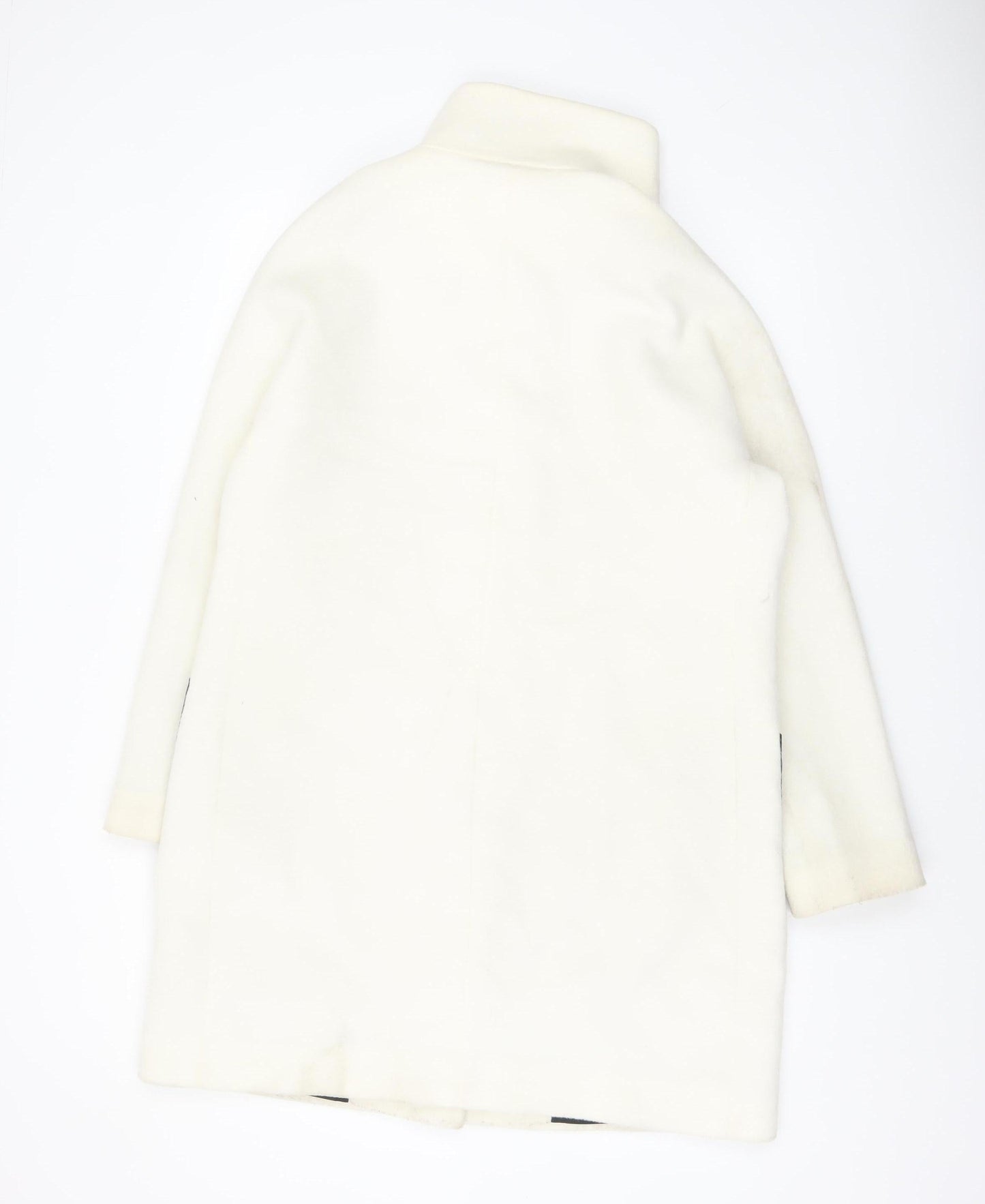 Womens UK Size 12 DKNY Ivory Overcoat