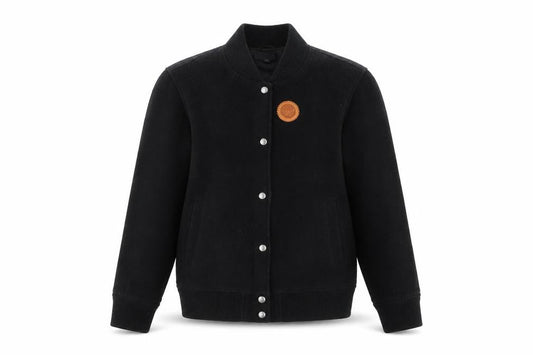 Mens UK Size M Uniqlo Black Varsity Jacket