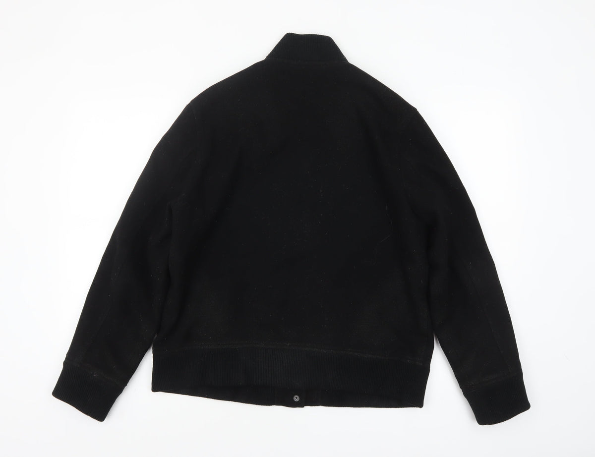 Mens UK Size M Uniqlo Black Varsity Jacket