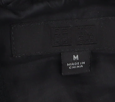 Mens UK Size M Uniqlo Black Varsity Jacket