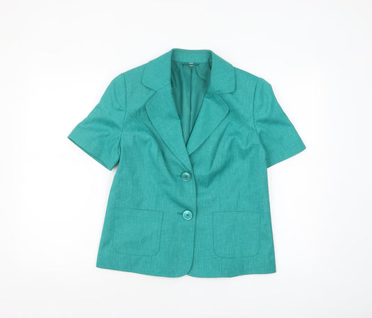 Womens UK Size 12 EWM Regular Green Blazer