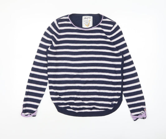 Womens UK Size 12 Mantaray Blue Pullover Jumper