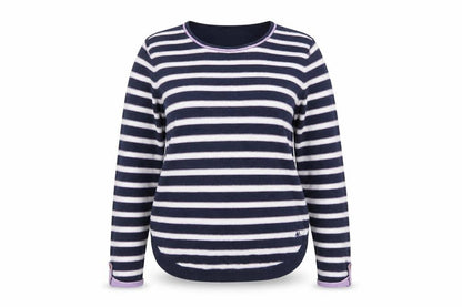 Womens UK Size 12 Mantaray Blue Pullover Jumper