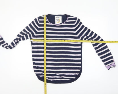 Womens UK Size 12 Mantaray Blue Pullover Jumper