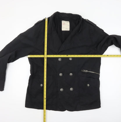Mens UK Size L Burton Black Pea Coat