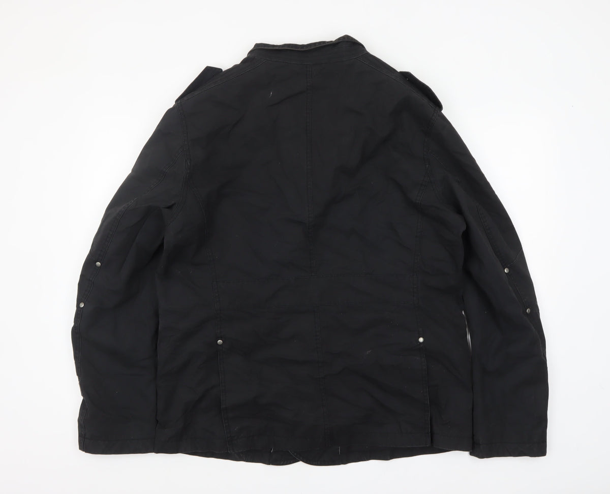 Mens UK Size L Burton Black Pea Coat