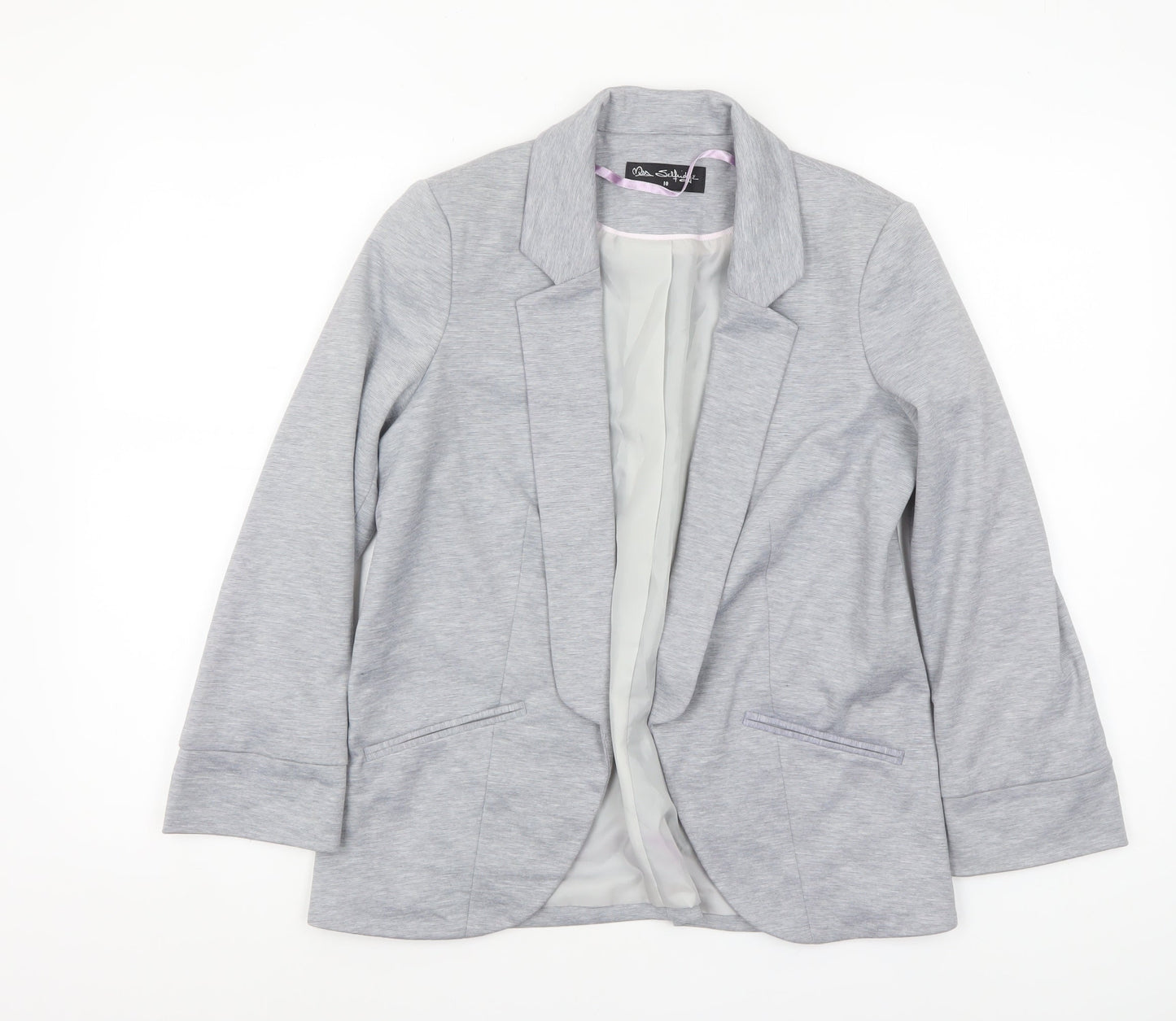 Womens UK Size 10 Miss Selfridge Regular Grey Blazer