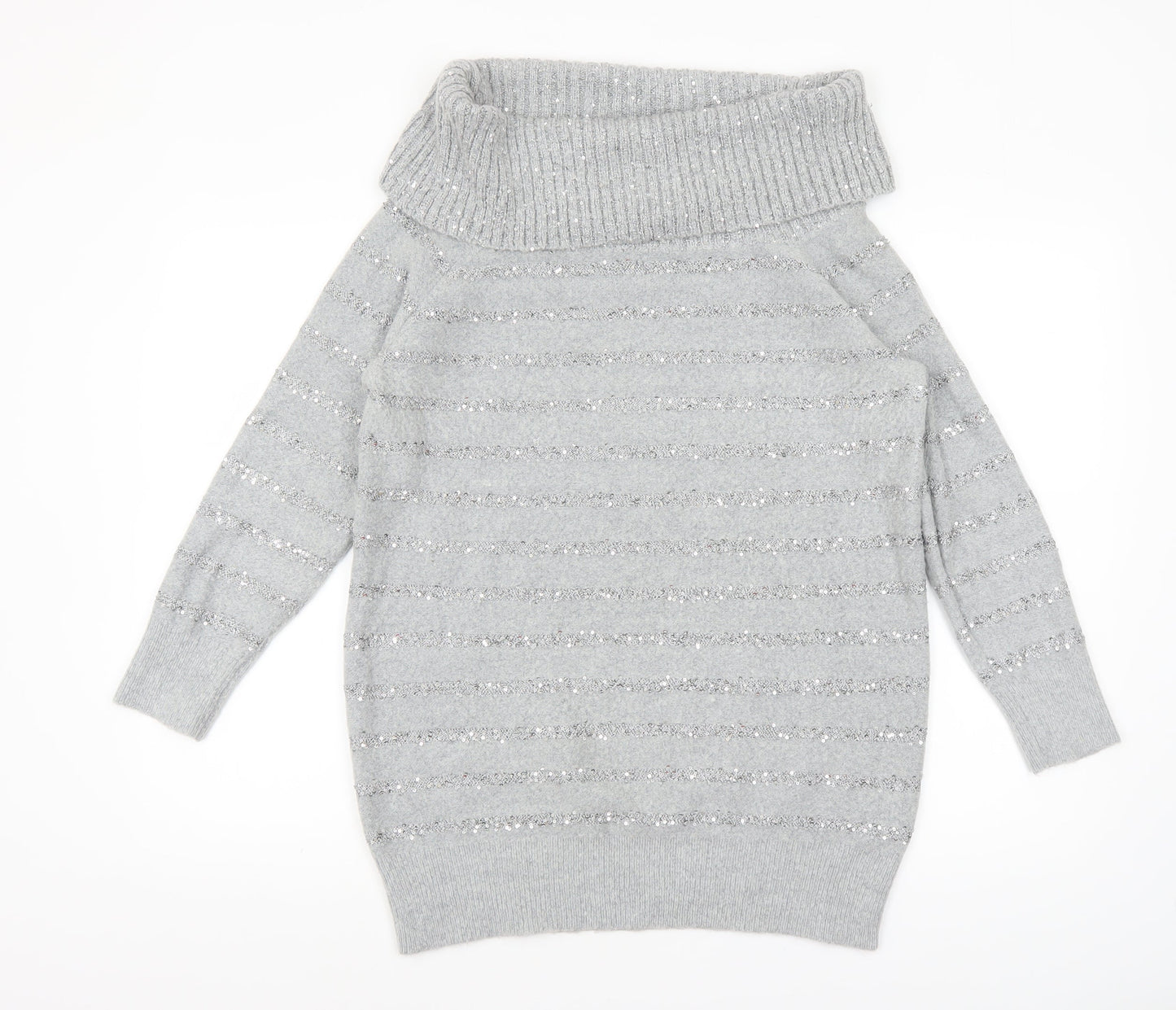 Womens UK Size M Wallis Grey Pullover Jumper