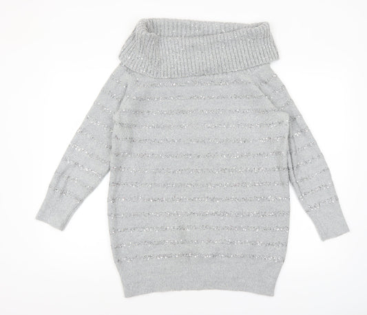 Womens UK Size M Wallis Grey Pullover Jumper