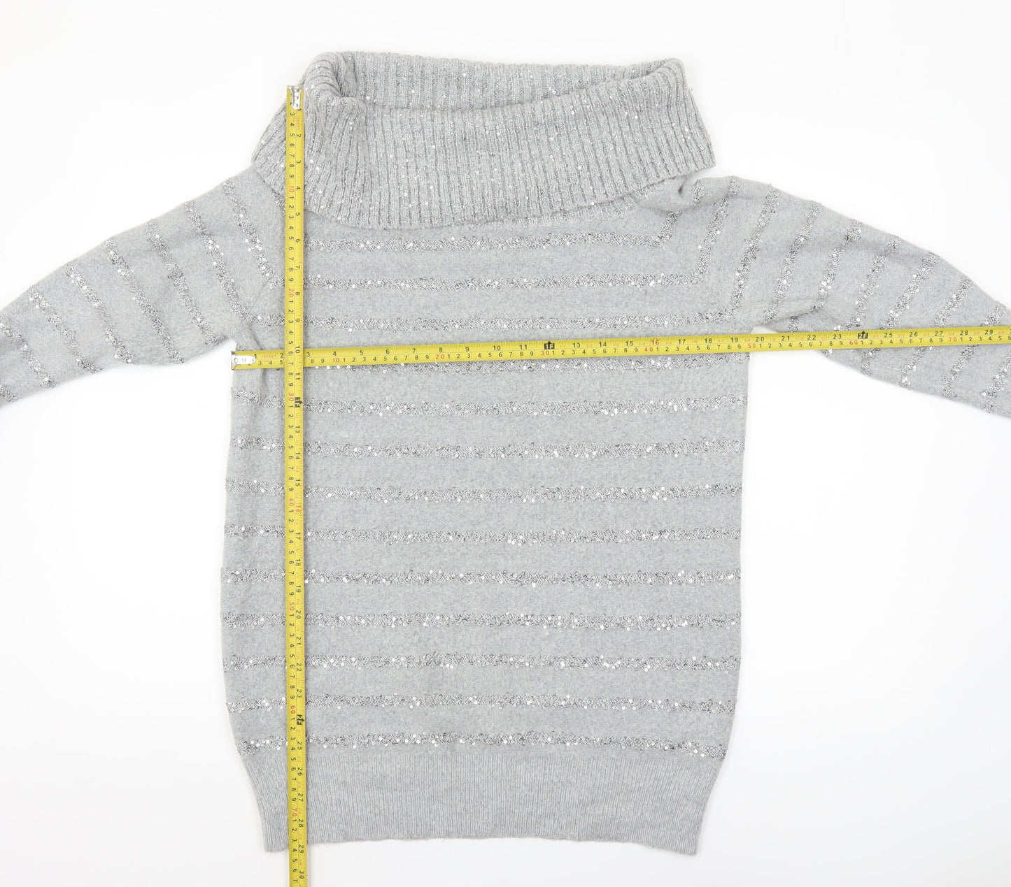 Womens UK Size M Wallis Grey Pullover Jumper