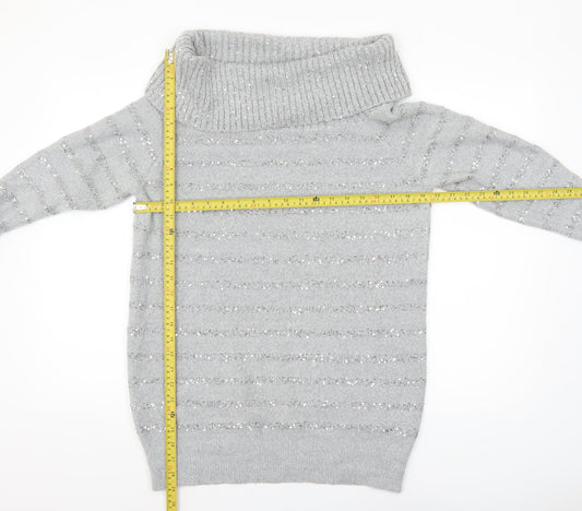 Womens UK Size M Wallis Grey Pullover Jumper