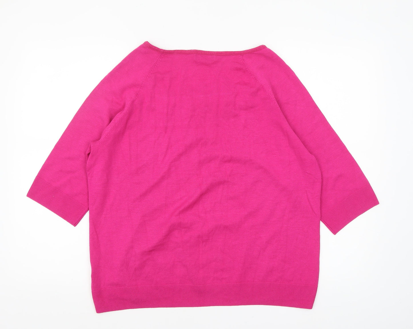 Womens UK Size 20 Marks and Spencer Pink Pullover Jumper