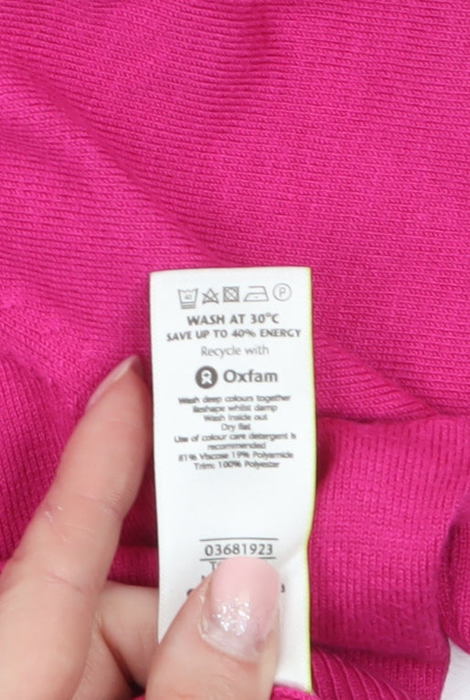 Womens UK Size 20 Marks and Spencer Pink Pullover Jumper