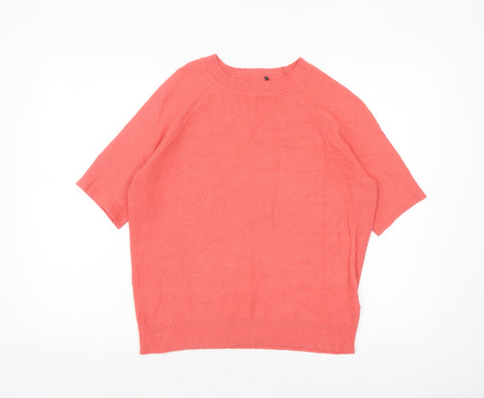 Womens UK Size 14 Marks and Spencer Pink Pullover Jumper
