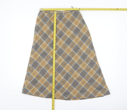 Womens UK Size 8 Stanley Blacker A-Line Tweed Skirt